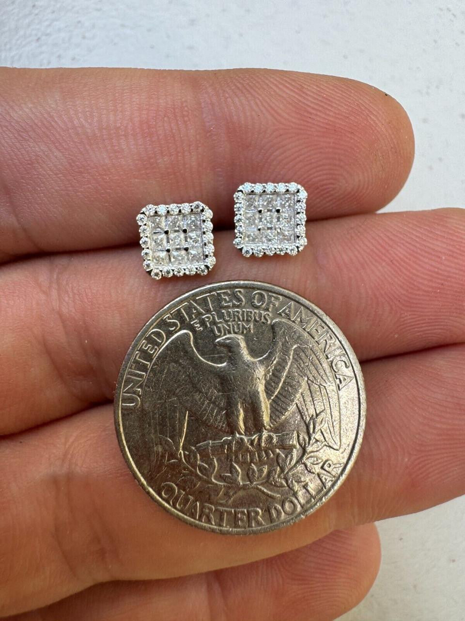 Moissanite Northern Ice Cartel Iced Out Earrings | 925 Silver