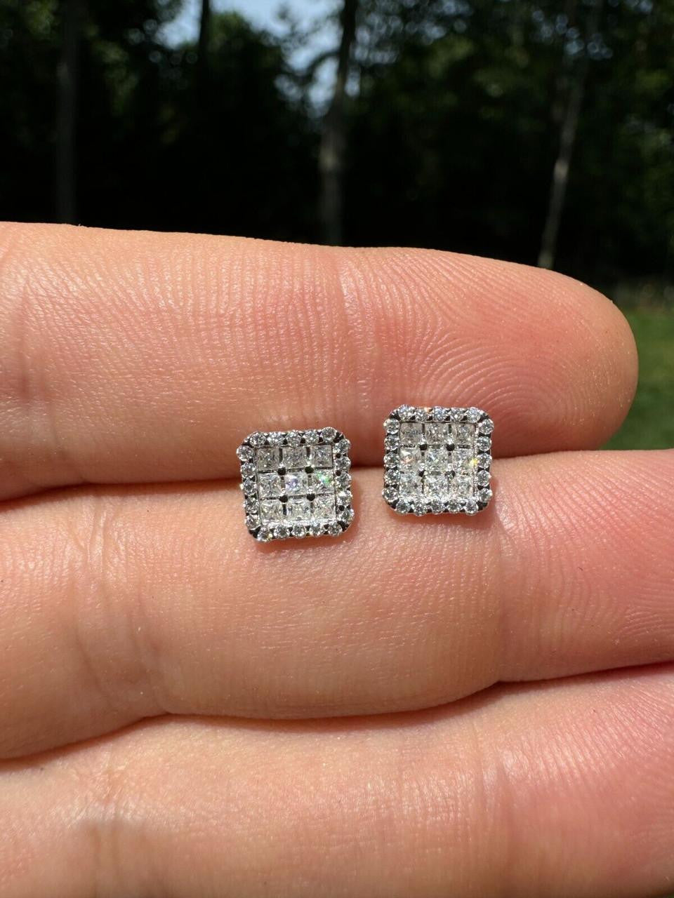 Moissanite Northern Ice Cartel Iced Out Earrings | 925 Silver