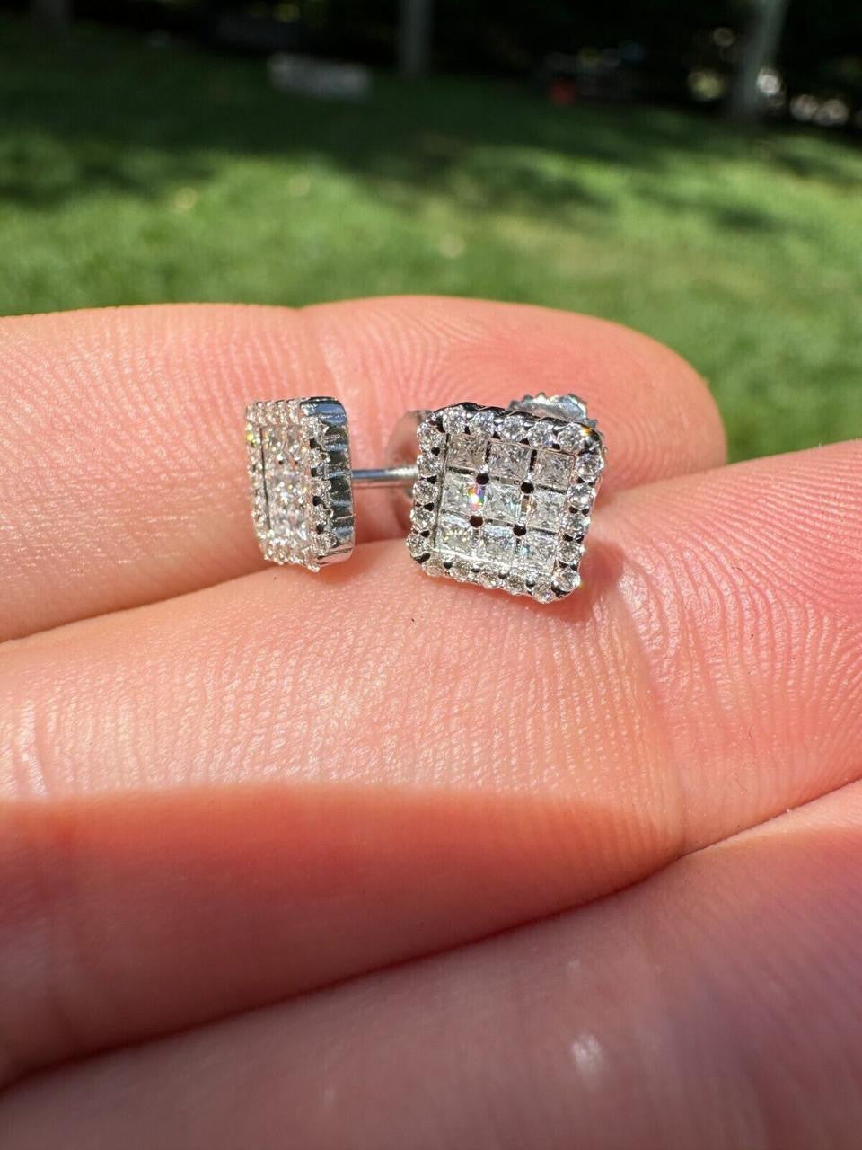 Moissanite Northern Ice Cartel Iced Out Earrings | 925 Silver