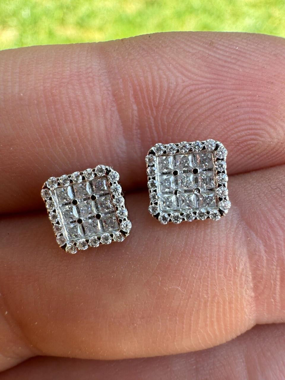 Moissanite Northern Ice Cartel Iced Out Earrings | 925 Silver