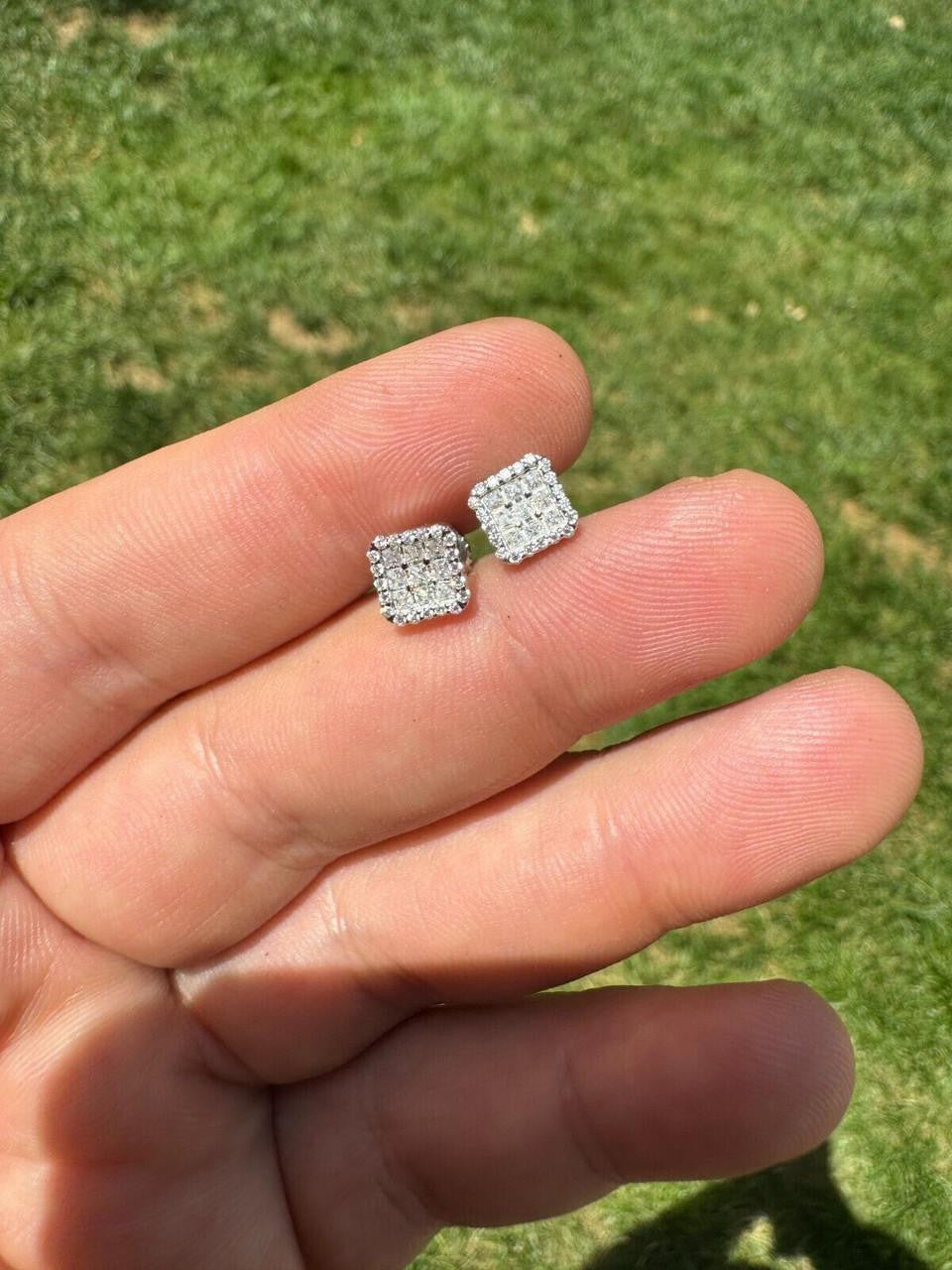 Moissanite Northern Ice Cartel Iced Out Earrings | 925 Silver