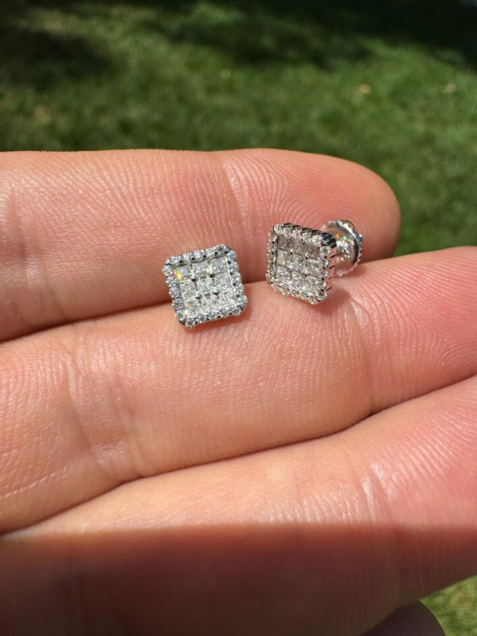 Moissanite Northern Ice Cartel Iced Out Earrings | 925 Silver