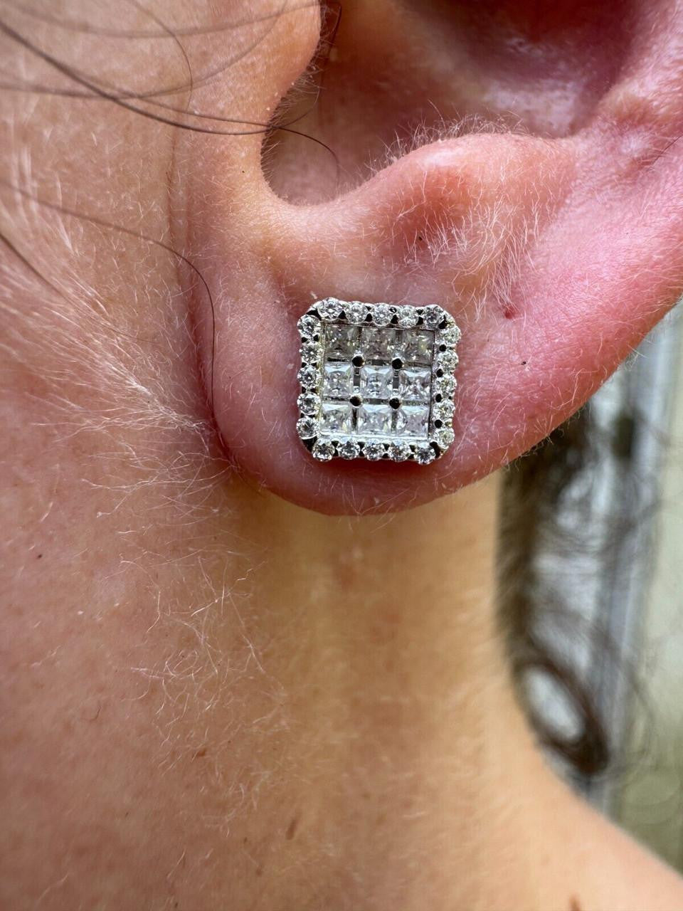 Moissanite Northern Ice Cartel Iced Out Earrings | 925 Silver
