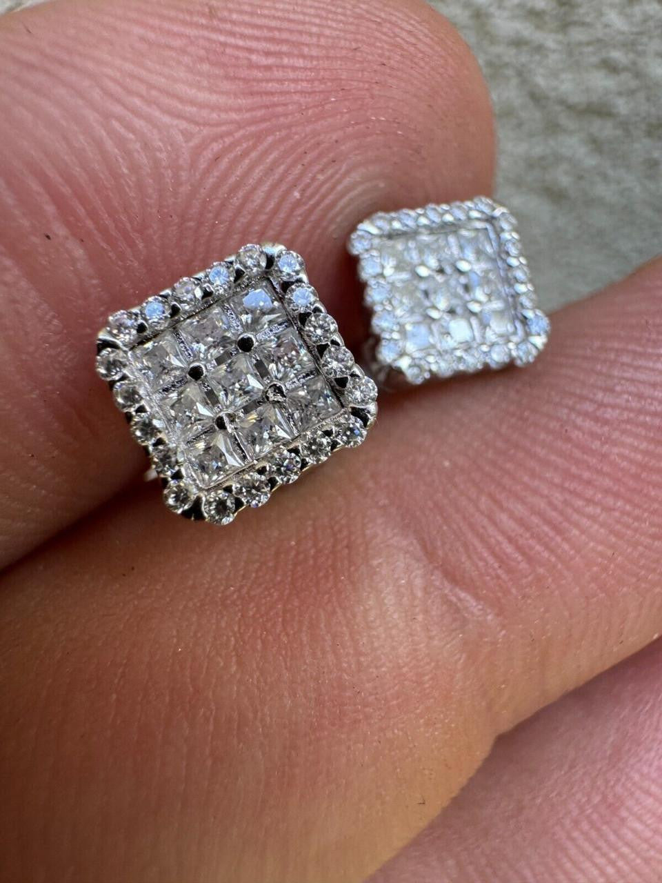 Moissanite Northern Ice Cartel Iced Out Earrings | 925 Silver