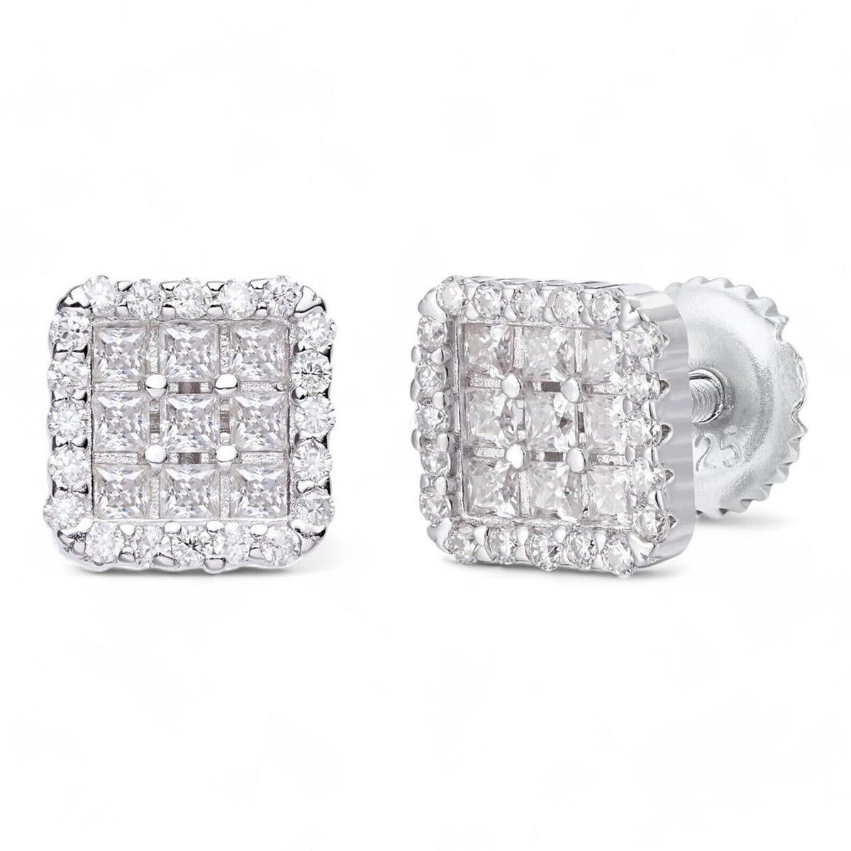 Moissanite Northern Ice Cartel Iced Out Earrings | 925 Silver