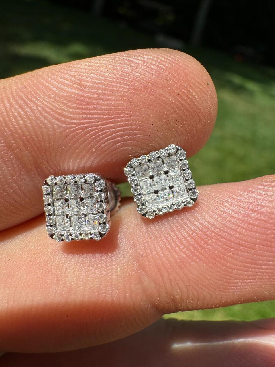 Moissanite Northern Ice Cartel Iced Out Earrings | 925 Silver
