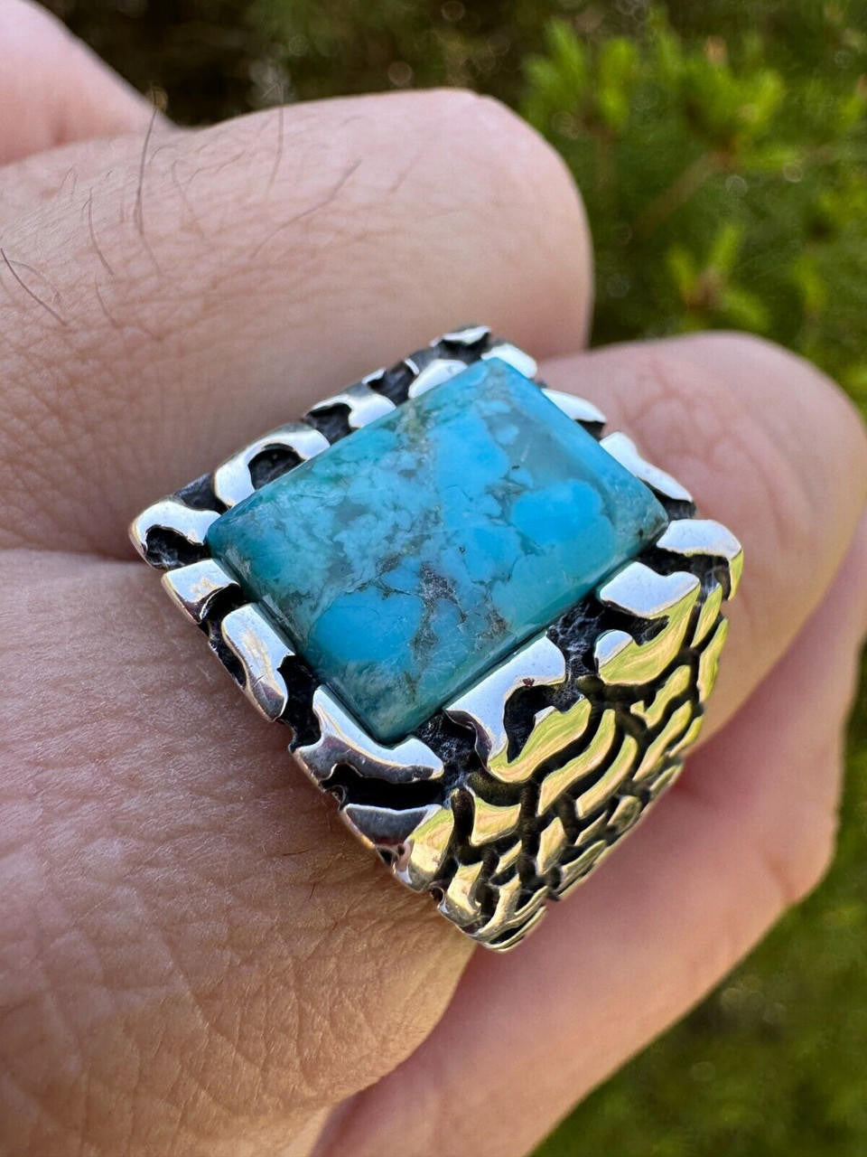 Goldminer's Nugget Ring | 925 Silver Oxidized