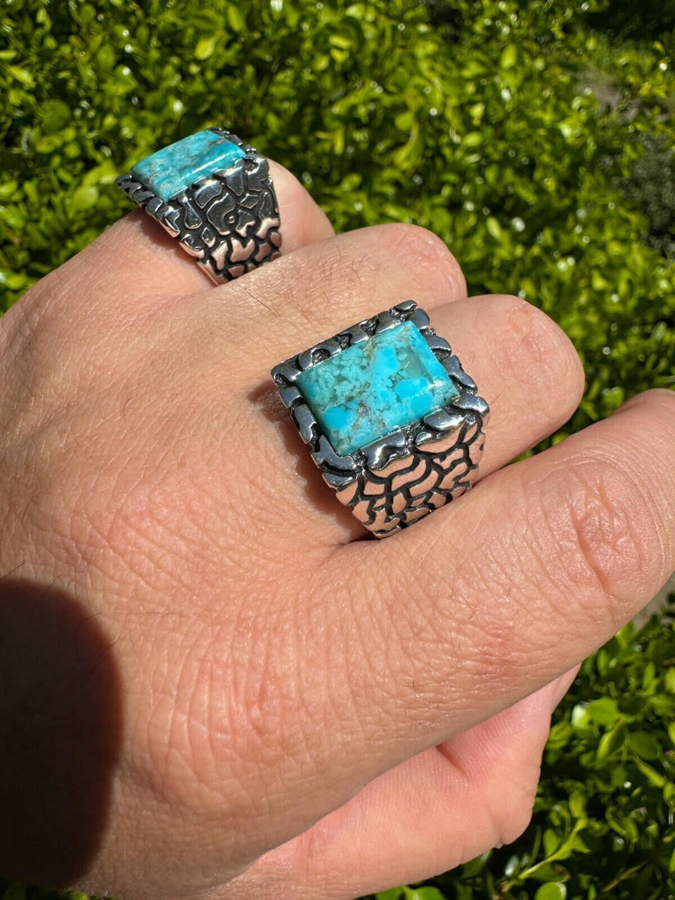 Goldminer's Nugget Ring | 925 Silver Oxidized