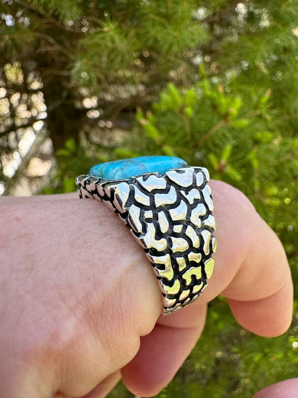 Goldminer's Nugget Ring | 925 Silver Oxidized