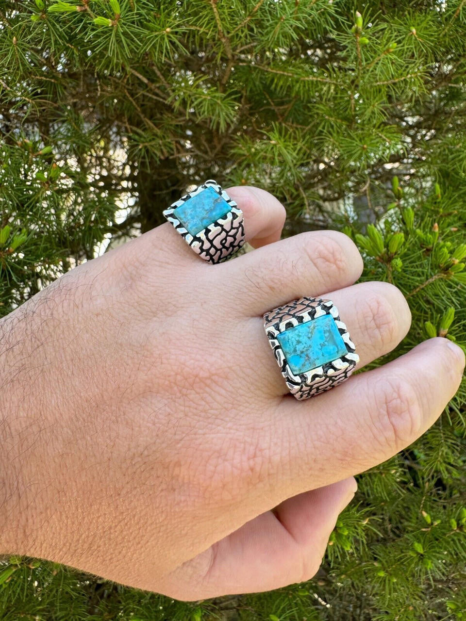Goldminer's Nugget Ring | 925 Silver Oxidized