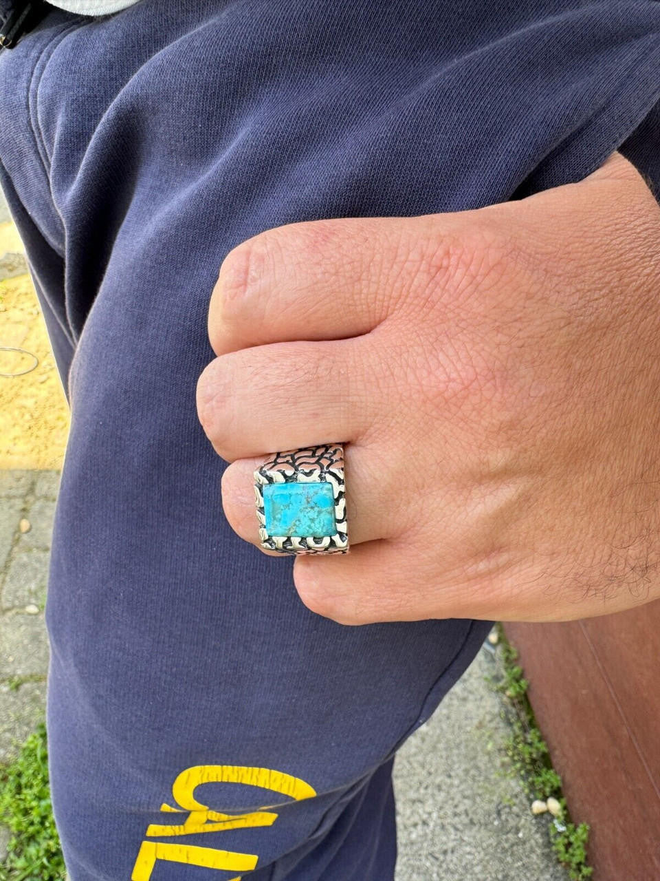 Goldminer's Nugget Ring | 925 Silver Oxidized