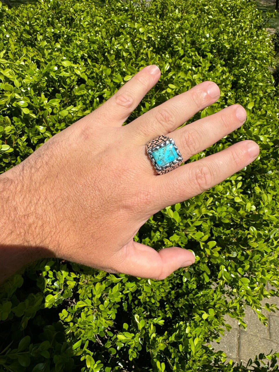 Goldminer's Nugget Ring | 925 Silver Oxidized
