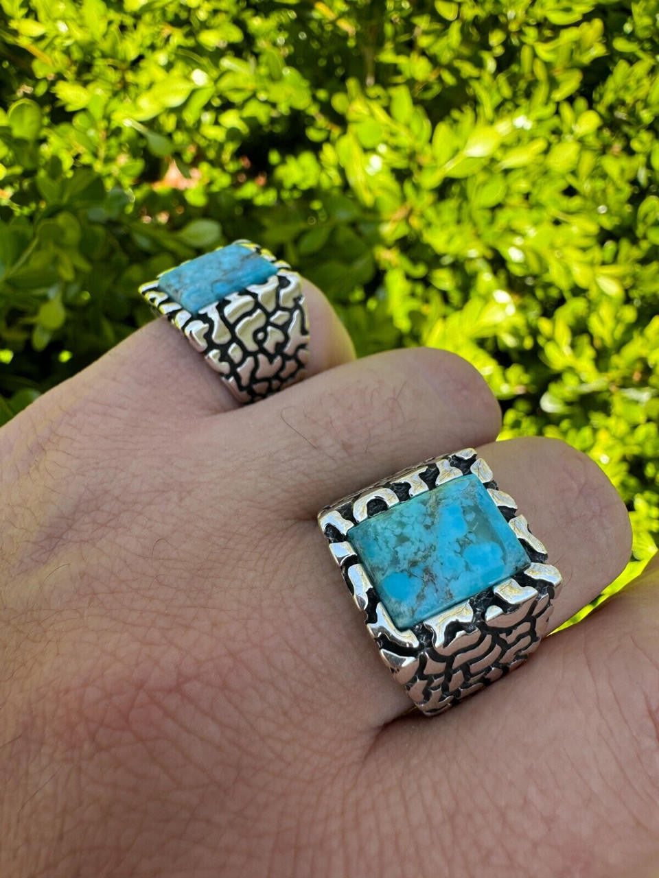 Goldminer's Nugget Ring | 925 Silver Oxidized