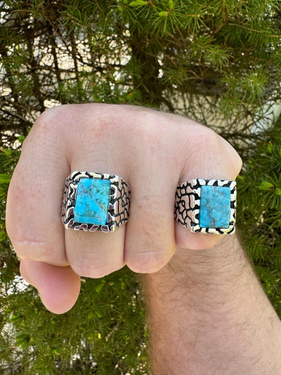 Goldminer's Nugget Ring | 925 Silver Oxidized