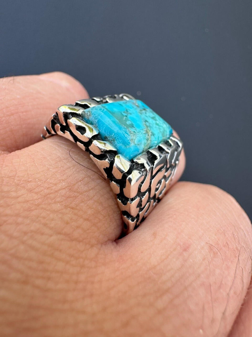 Goldminer's Nugget Ring | 925 Silver Oxidized