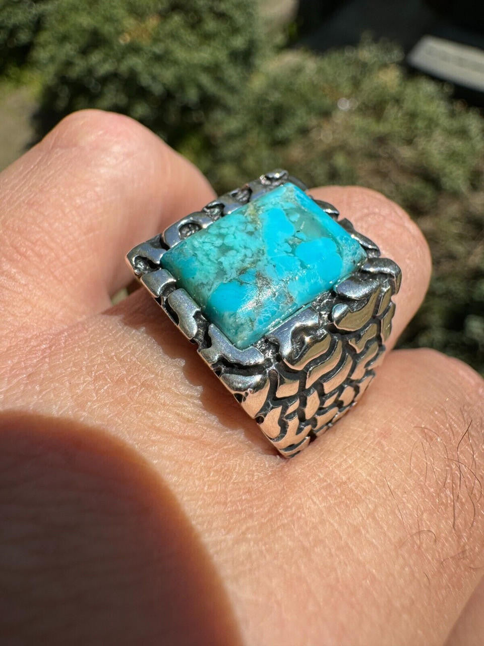 Goldminer's Nugget Ring | 925 Silver Oxidized