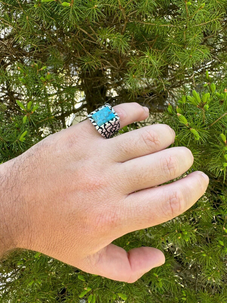 Goldminer's Nugget Ring | 925 Silver Oxidized