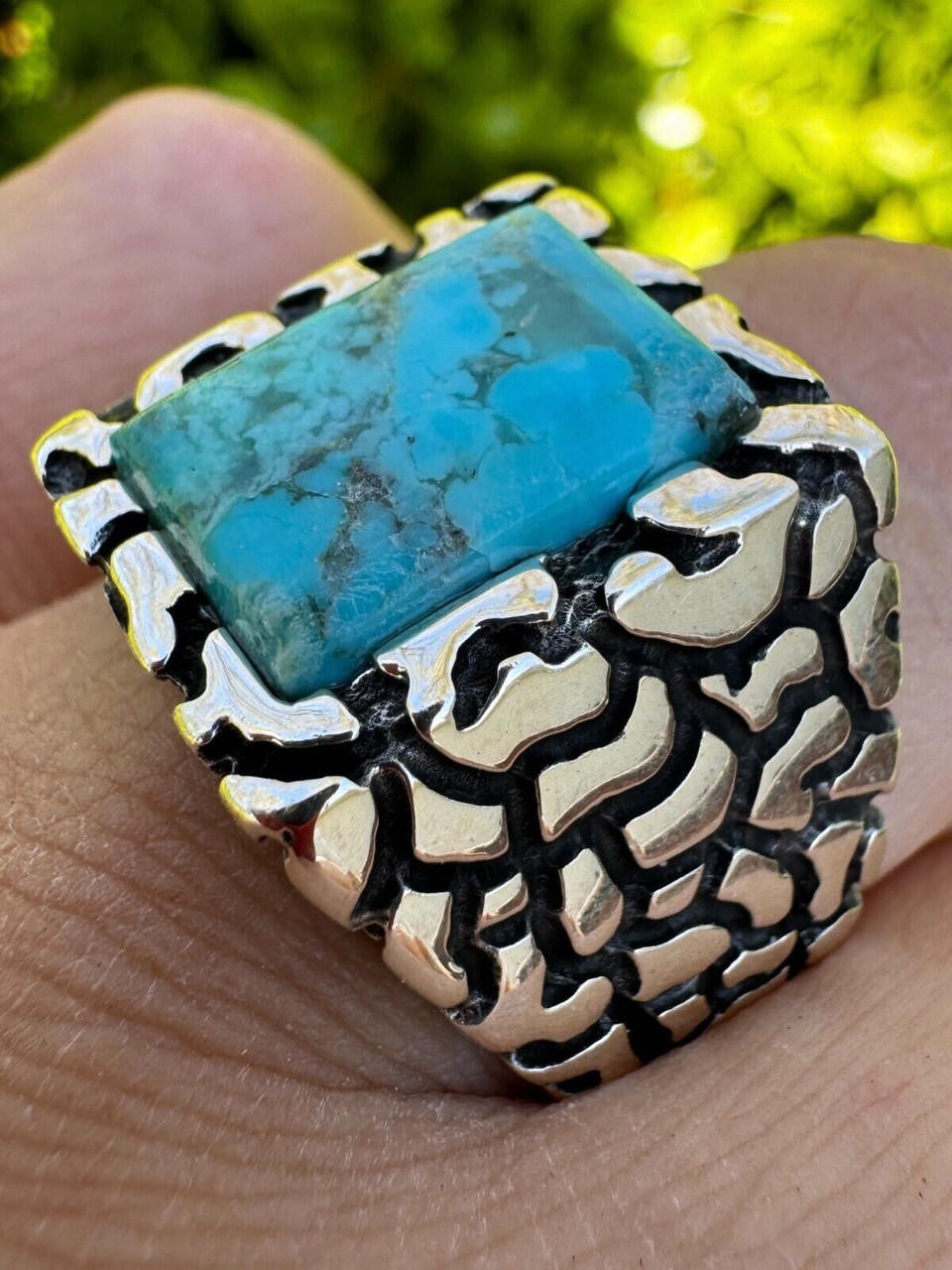 Goldminer's Nugget Ring | 925 Silver Oxidized