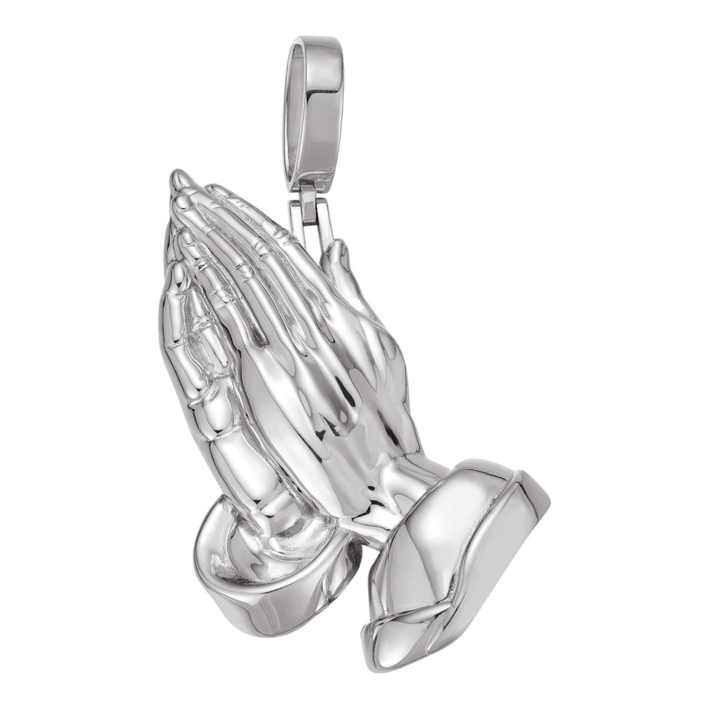 Praying Folded Hands Religious Pendant | 925 Silver