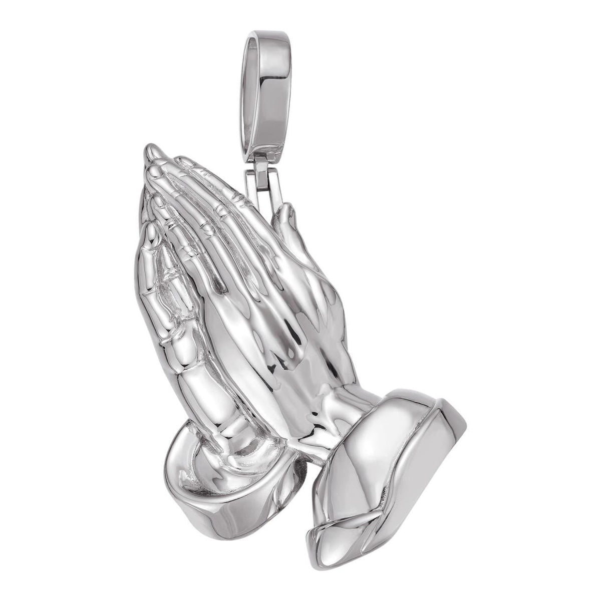 Praying Folded Hands Religious Pendant | 925 Silver