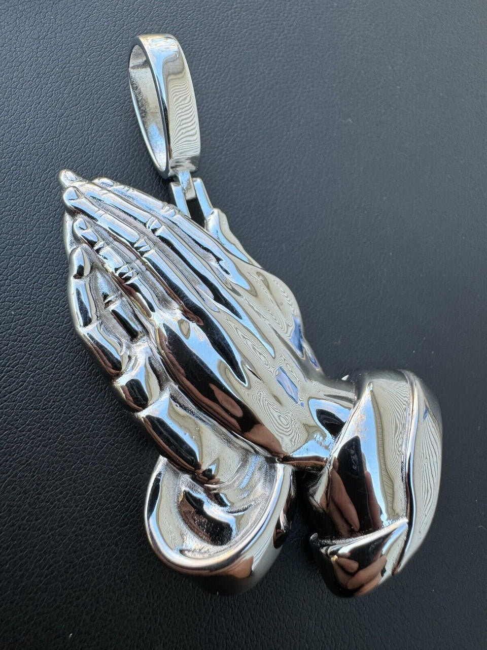 Praying Folded Hands Religious Pendant | 925 Silver