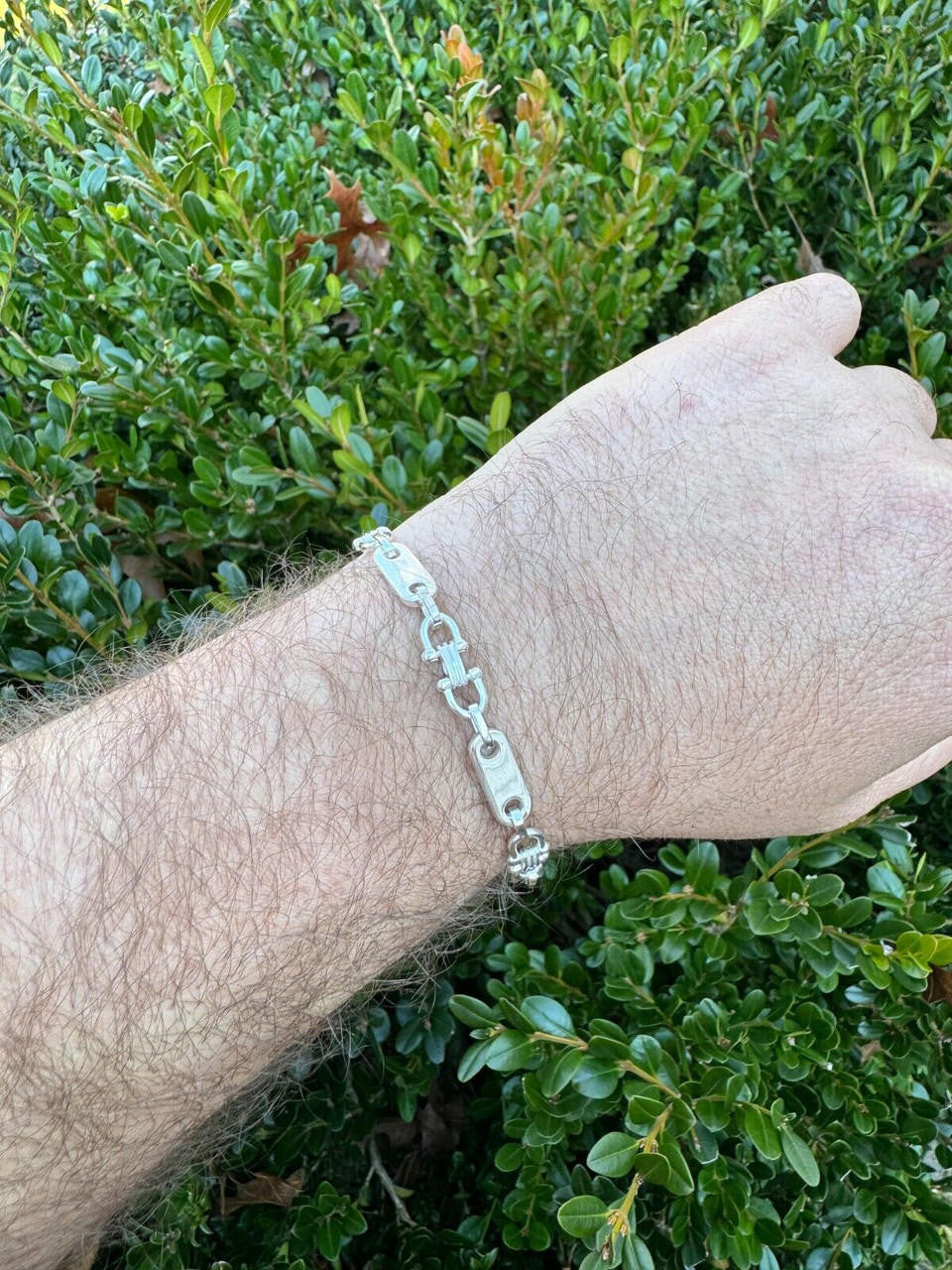 Custom Ferragamo Mariner Link Bracelet | 925 Sterling Silver
