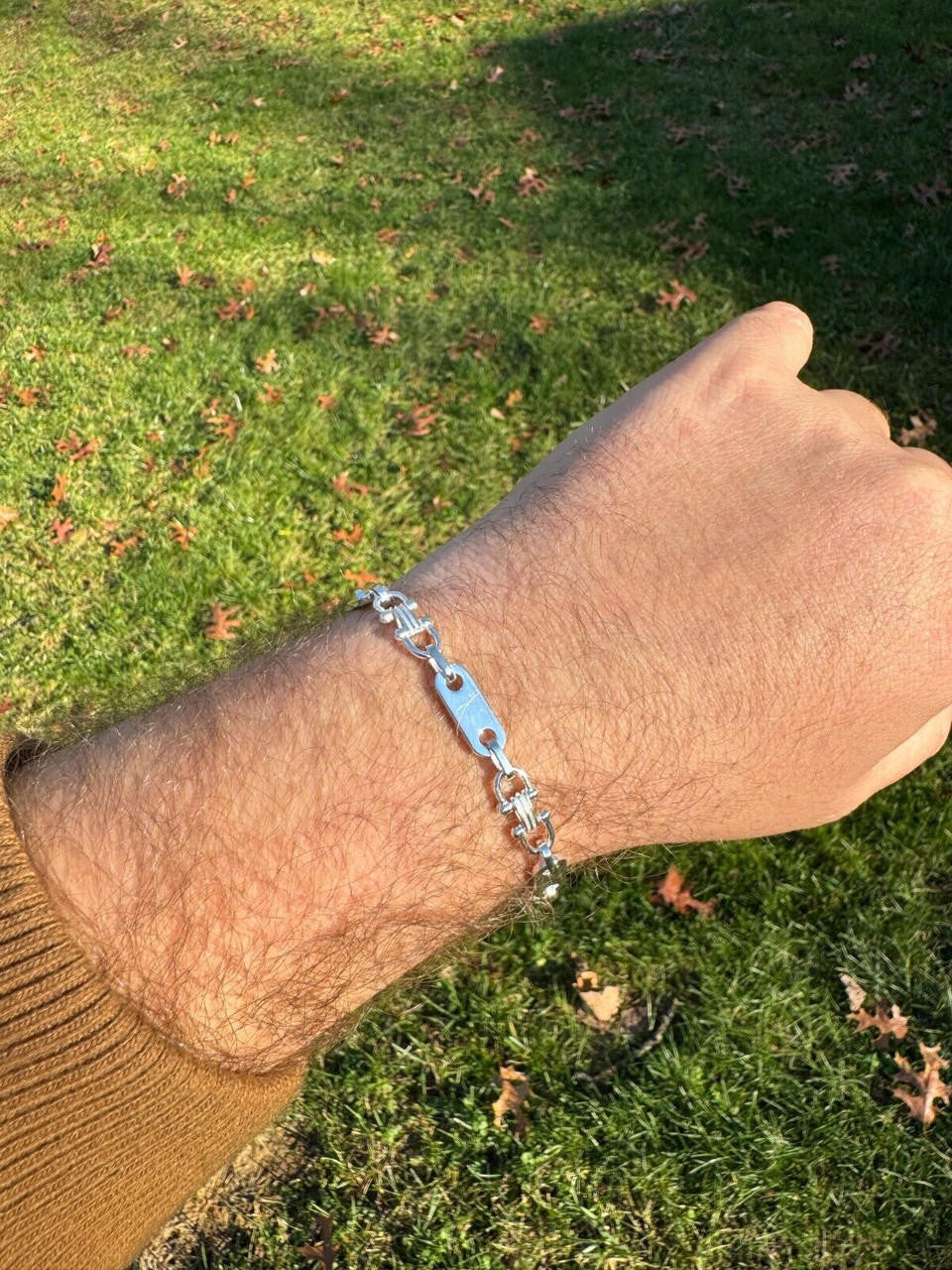 Custom Ferragamo Mariner Link Bracelet | 925 Sterling Silver