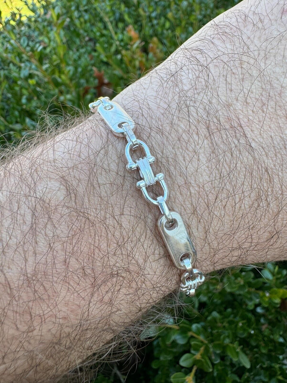 Custom Ferragamo Mariner Link Bracelet | 925 Sterling Silver