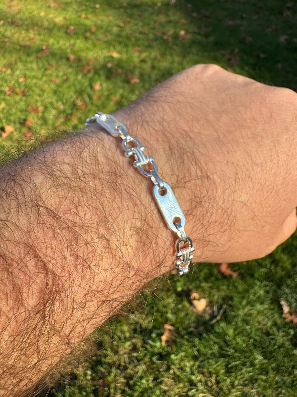 Custom Ferragamo Mariner Link Bracelet | 925 Sterling Silver