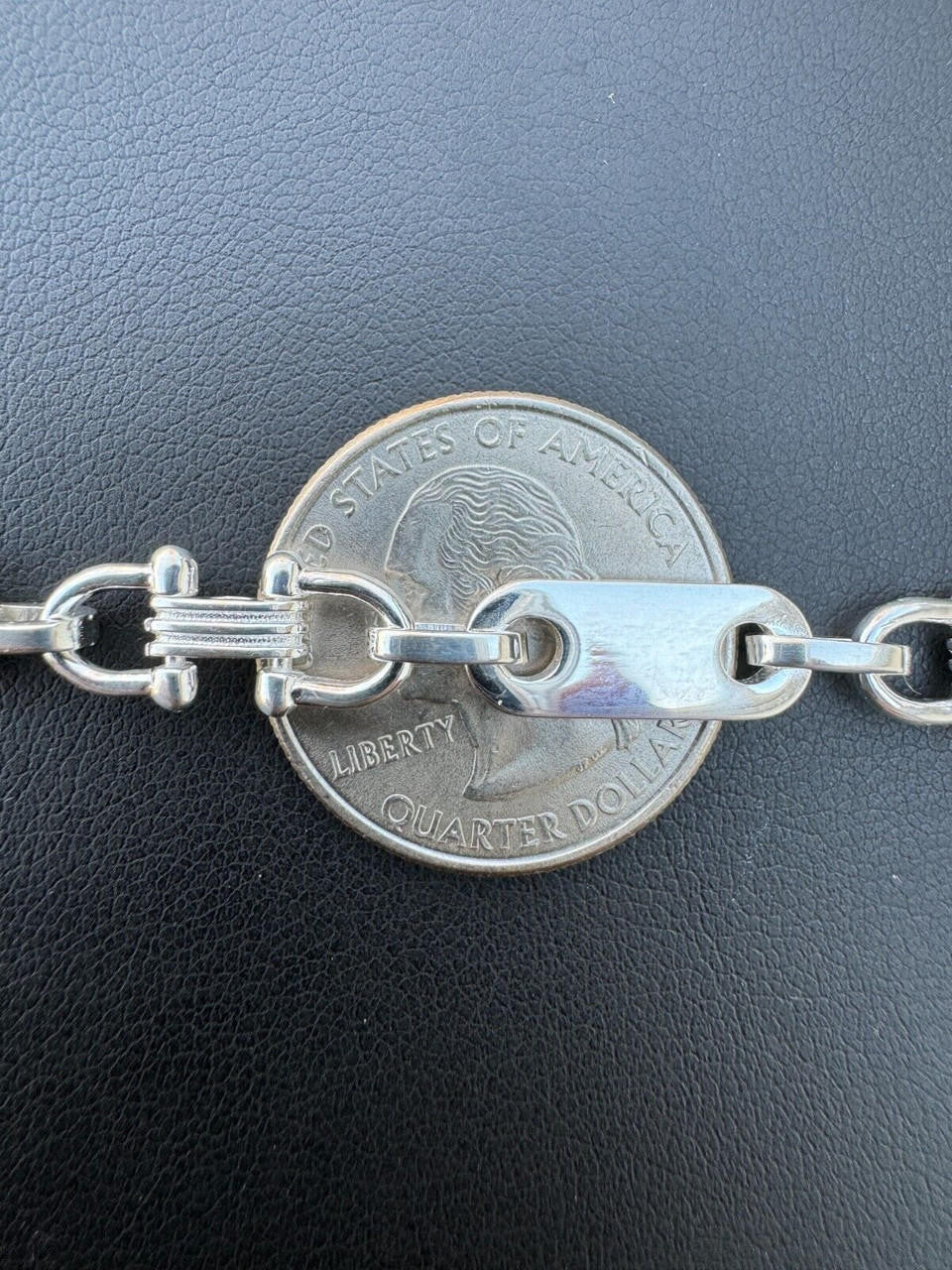 Custom Ferragamo Mariner Link Bracelet | 925 Sterling Silver