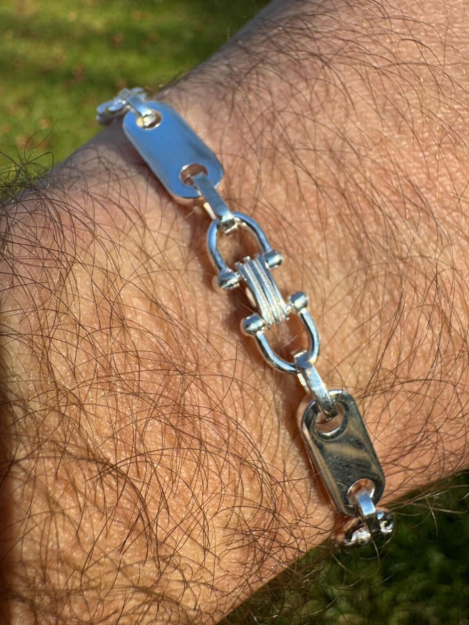 Custom Ferragamo Mariner Link Bracelet | 925 Sterling Silver
