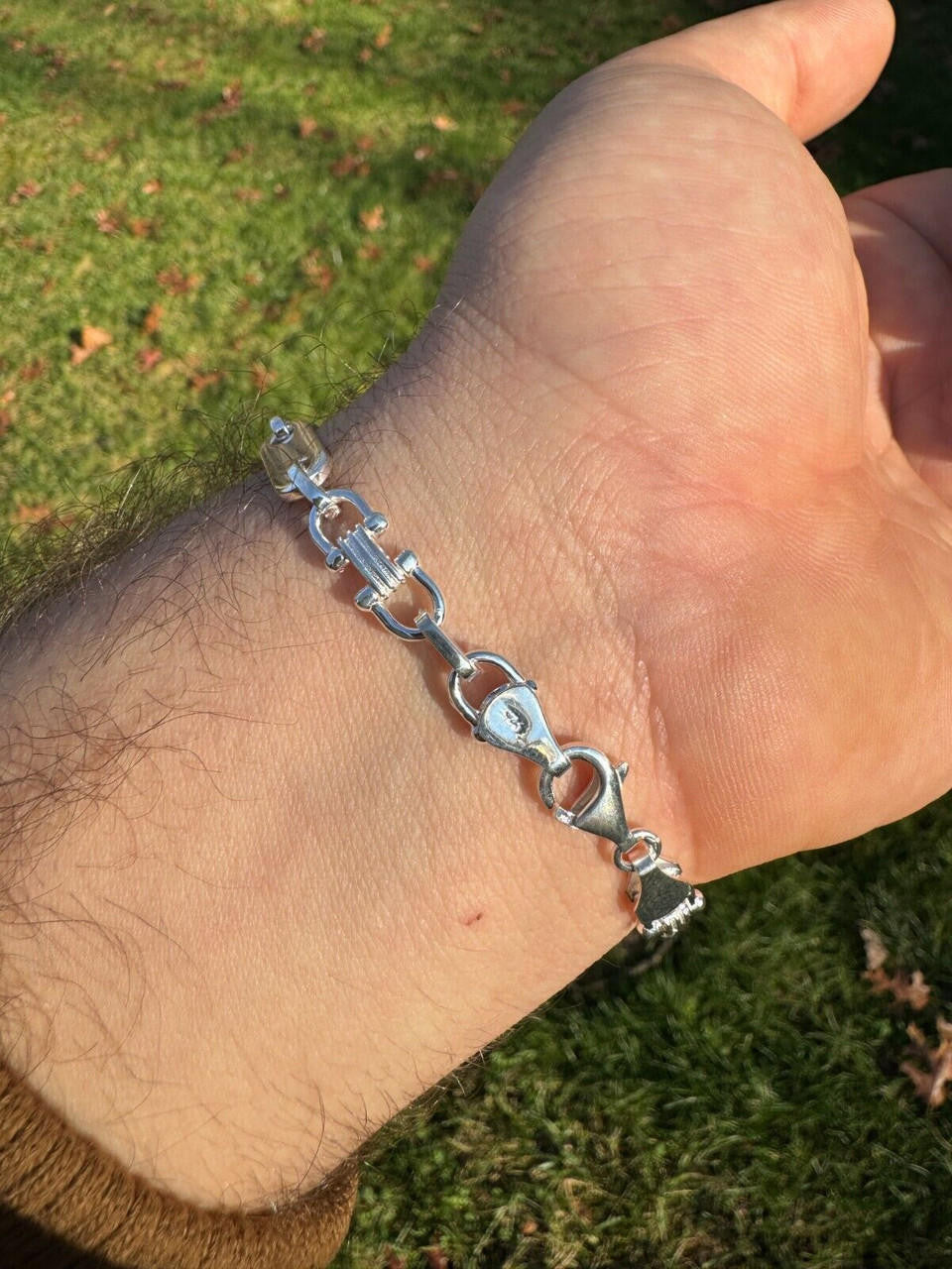 Custom Ferragamo Mariner Link Bracelet | 925 Sterling Silver