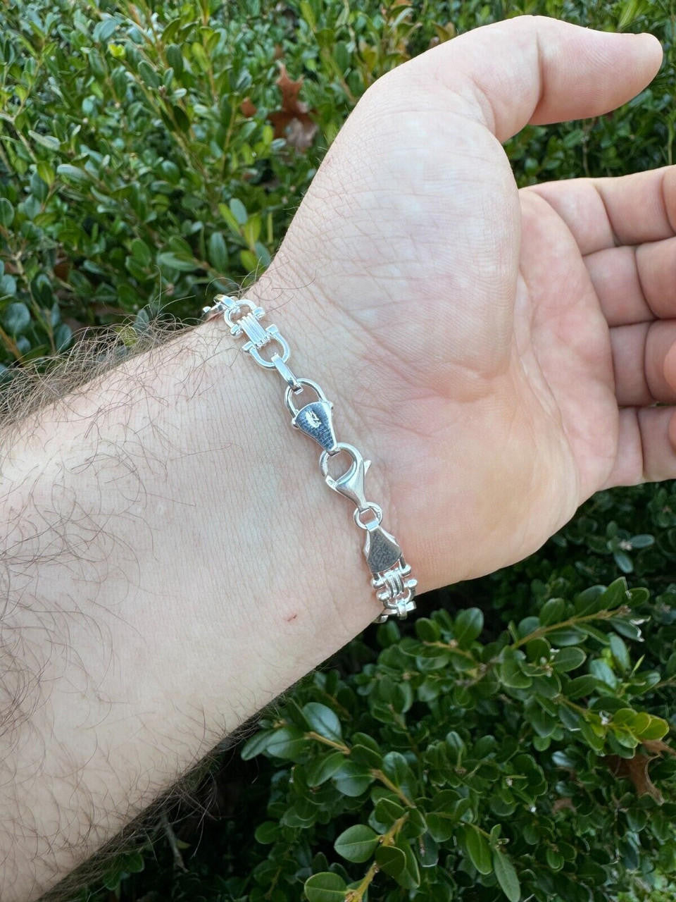 Custom Ferragamo Mariner Link Bracelet | 925 Sterling Silver