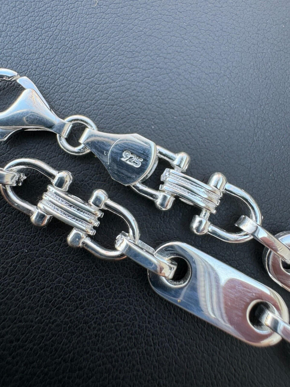 Custom Ferragamo Mariner Link Bracelet | 925 Sterling Silver