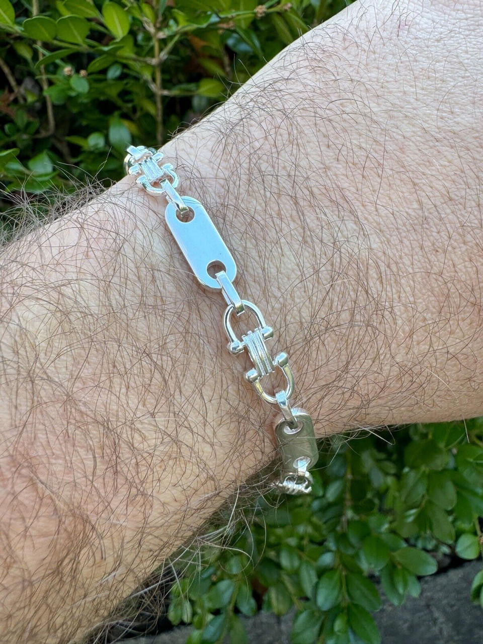 Custom Ferragamo Mariner Link Bracelet | 925 Sterling Silver
