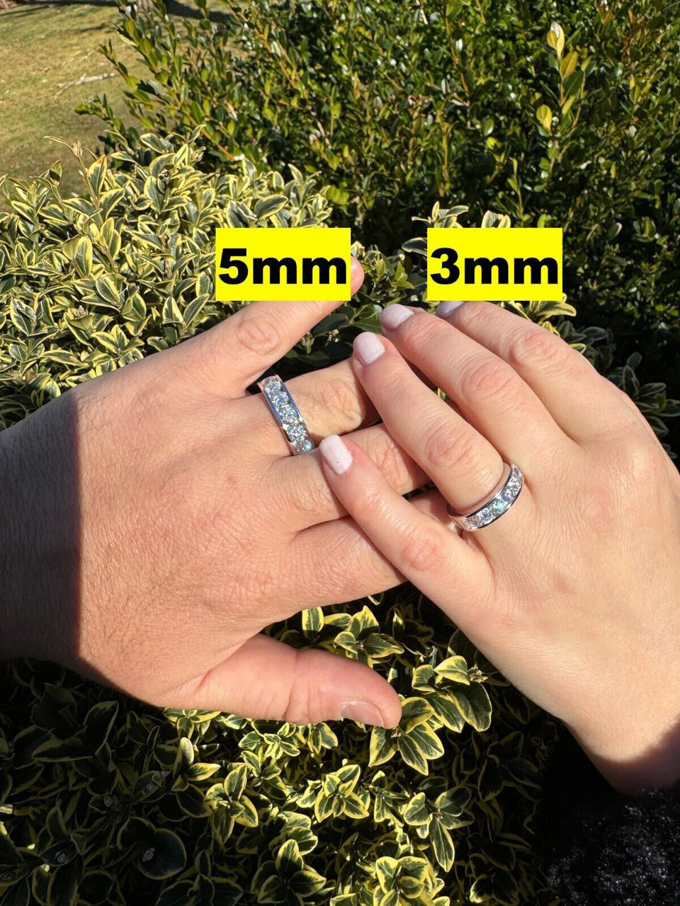 Moissanite Half Eternity Channel Set Wedding Band Ring | 925 Silver