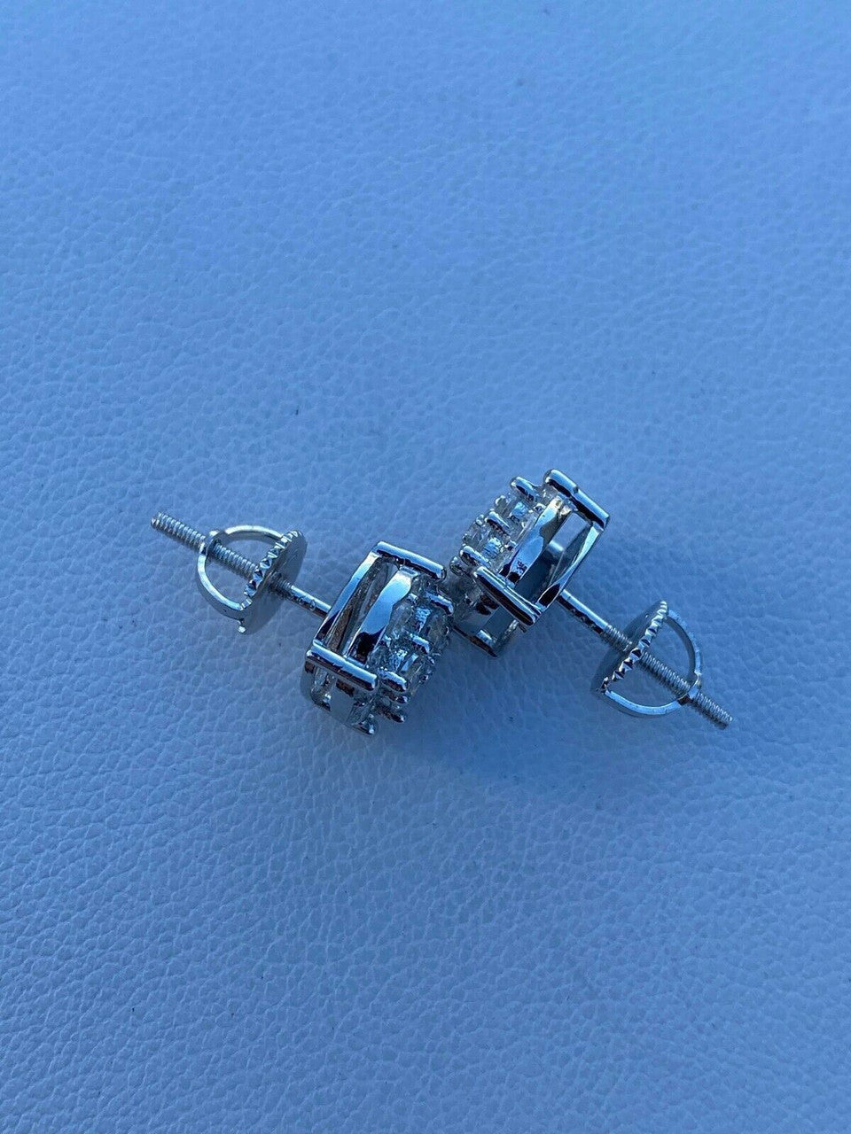 Moissanite Iced Out Culture Earrings | 925 Silver