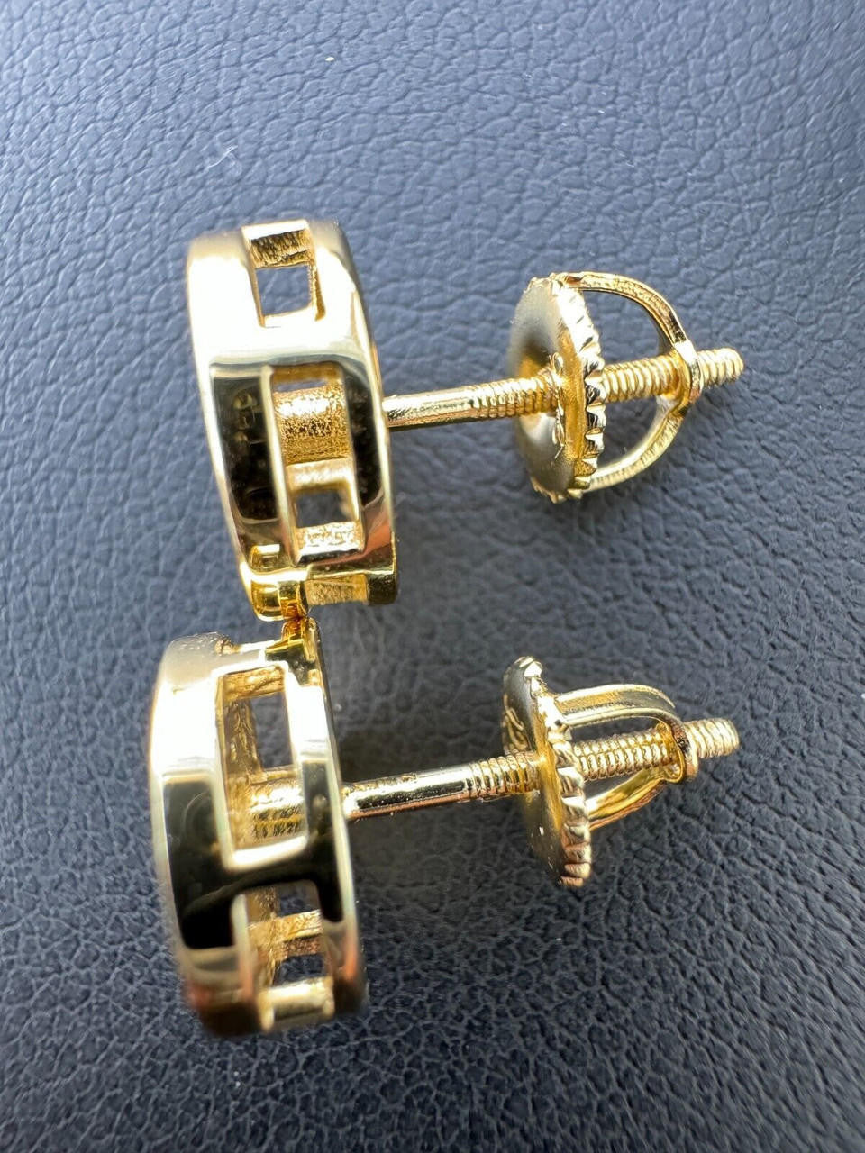 Moissanite A-Z Initial Letter Earrings | 14k Gold Vermeil Or 925 Silver