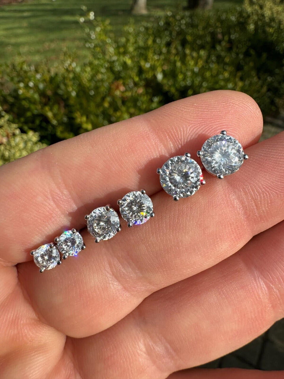 Moissanite Portuguese Cut | 100 Facets Each Stone