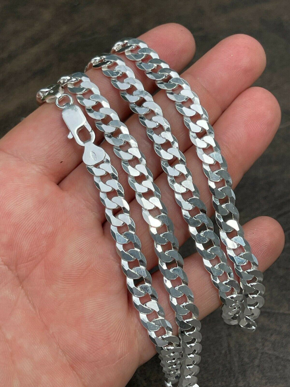 Flat Curb Cuban Chain Necklace | 925 Sterling Silver