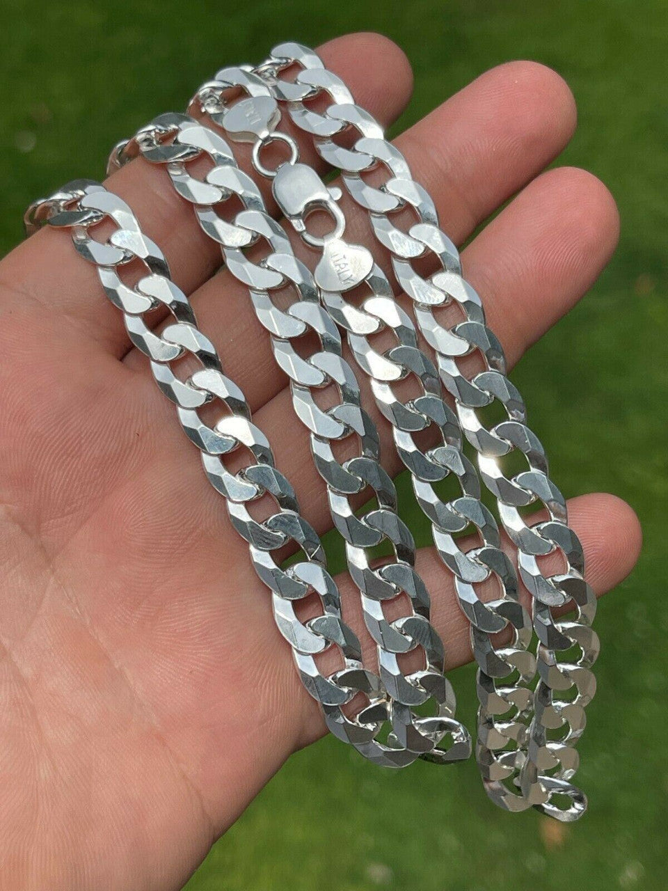Flat Curb Cuban Chain Necklace | 925 Sterling Silver