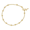 Rosary Bracelet | 14k Gold Vermeil 925 Silver