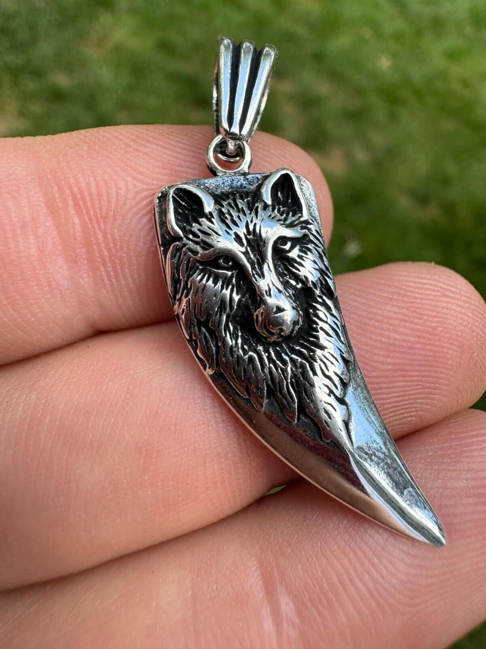 Wolf Fang Tooth Viking Pendant | 14k Yellow Gold Vermeil Or Oxidized 925 Silver