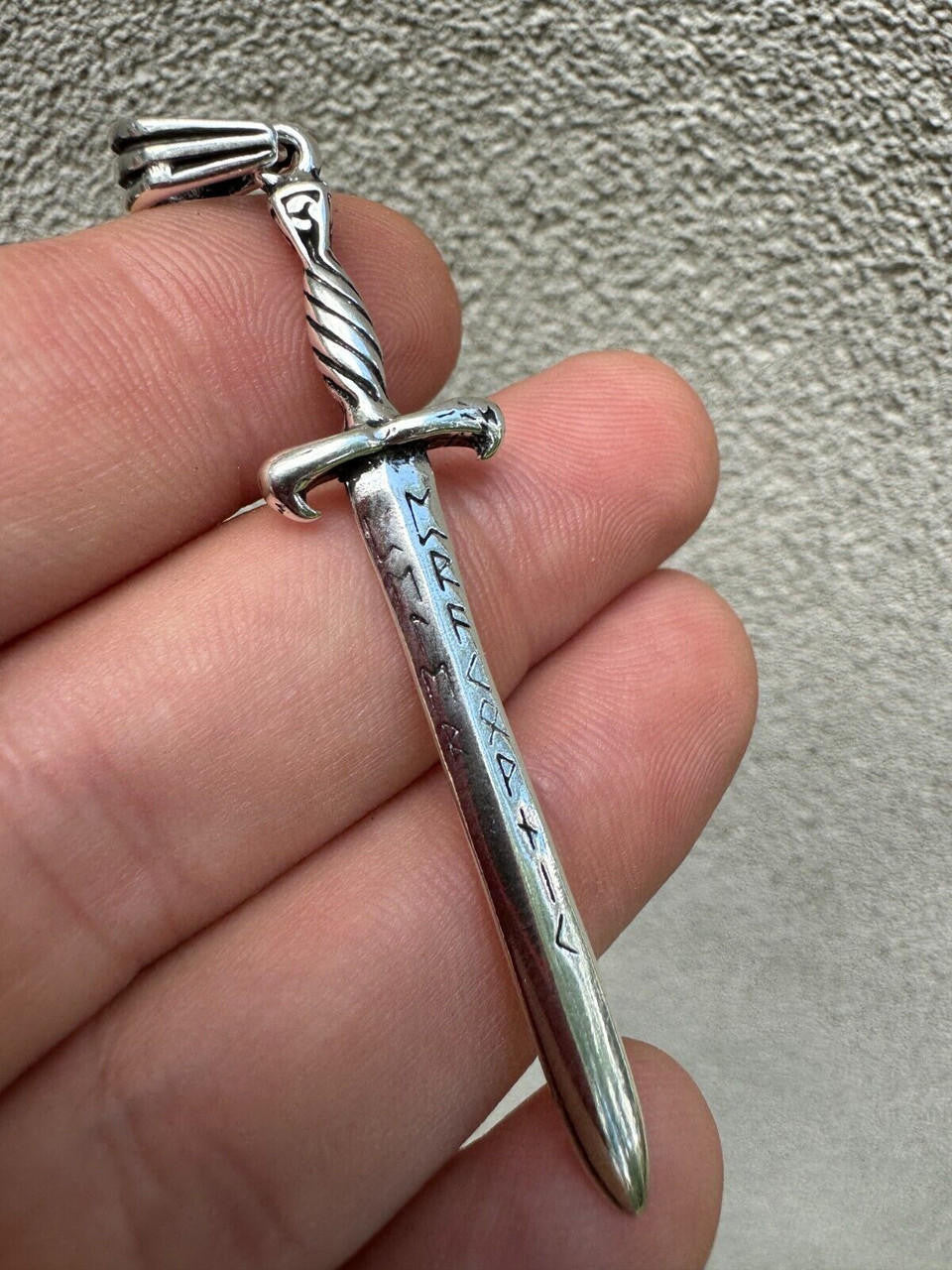 Roman Gladiator Ancient Sword Dagger Pendant | 14k Gold Vermeil Or Oxidized 925 Silver