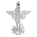 Artwork Saint St Michael Slaying Dragon Archangel Pendant | 925 Silver