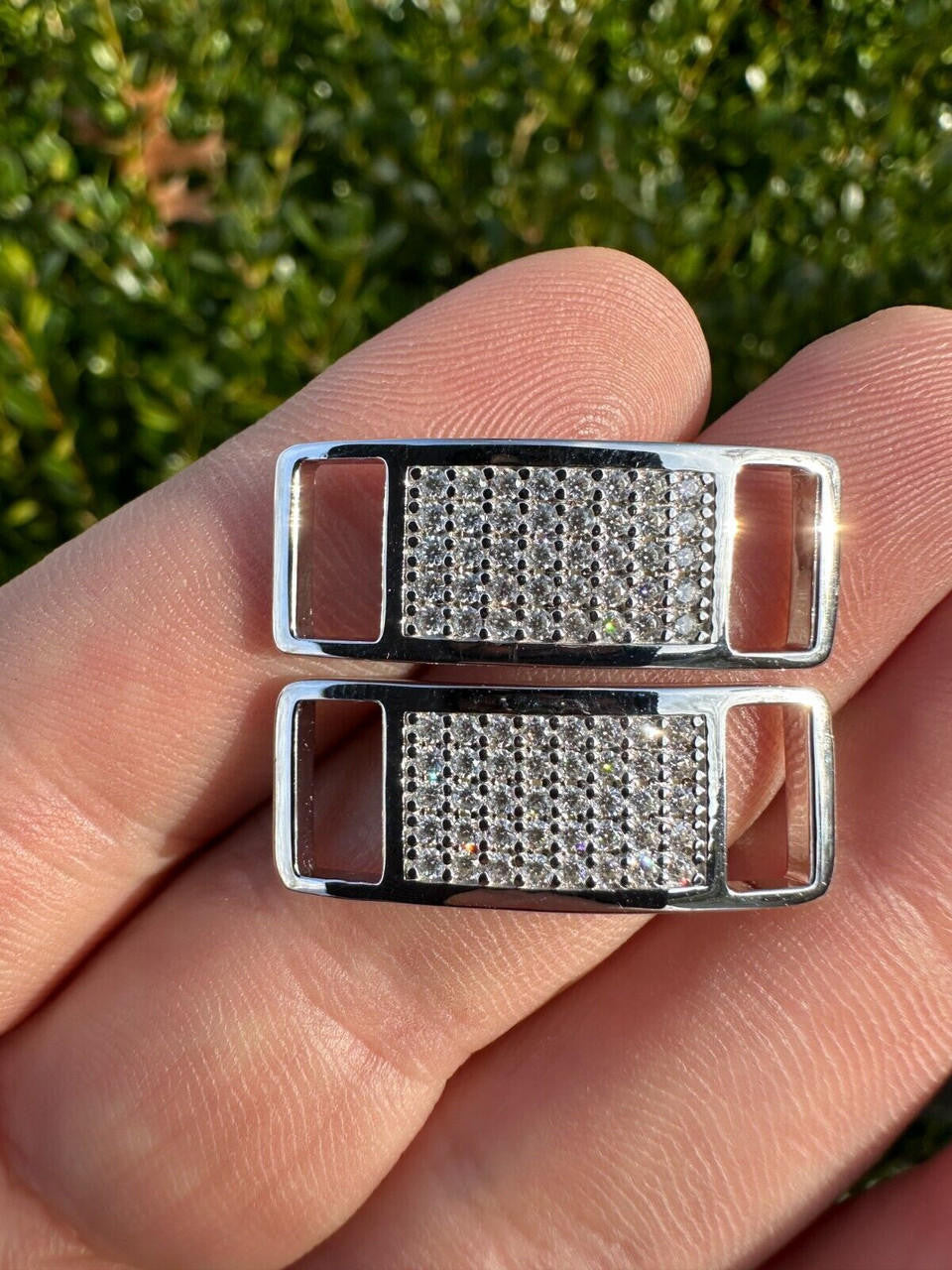 Moissanite Iced Out Lace Locks | 925 Silver