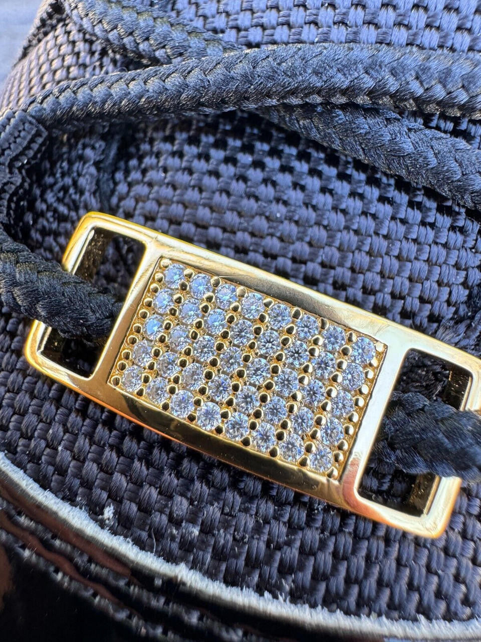 Moissanite Iced Out Lace Locks | 14k Gold Vermeil Over 925 Silver