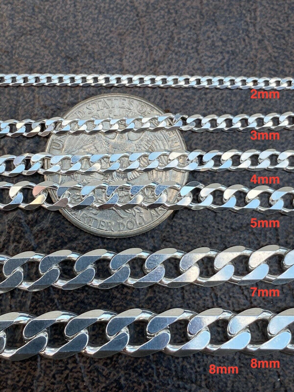 Curb Link Chain Necklace Or Bracelet | 925 Sterling Silver