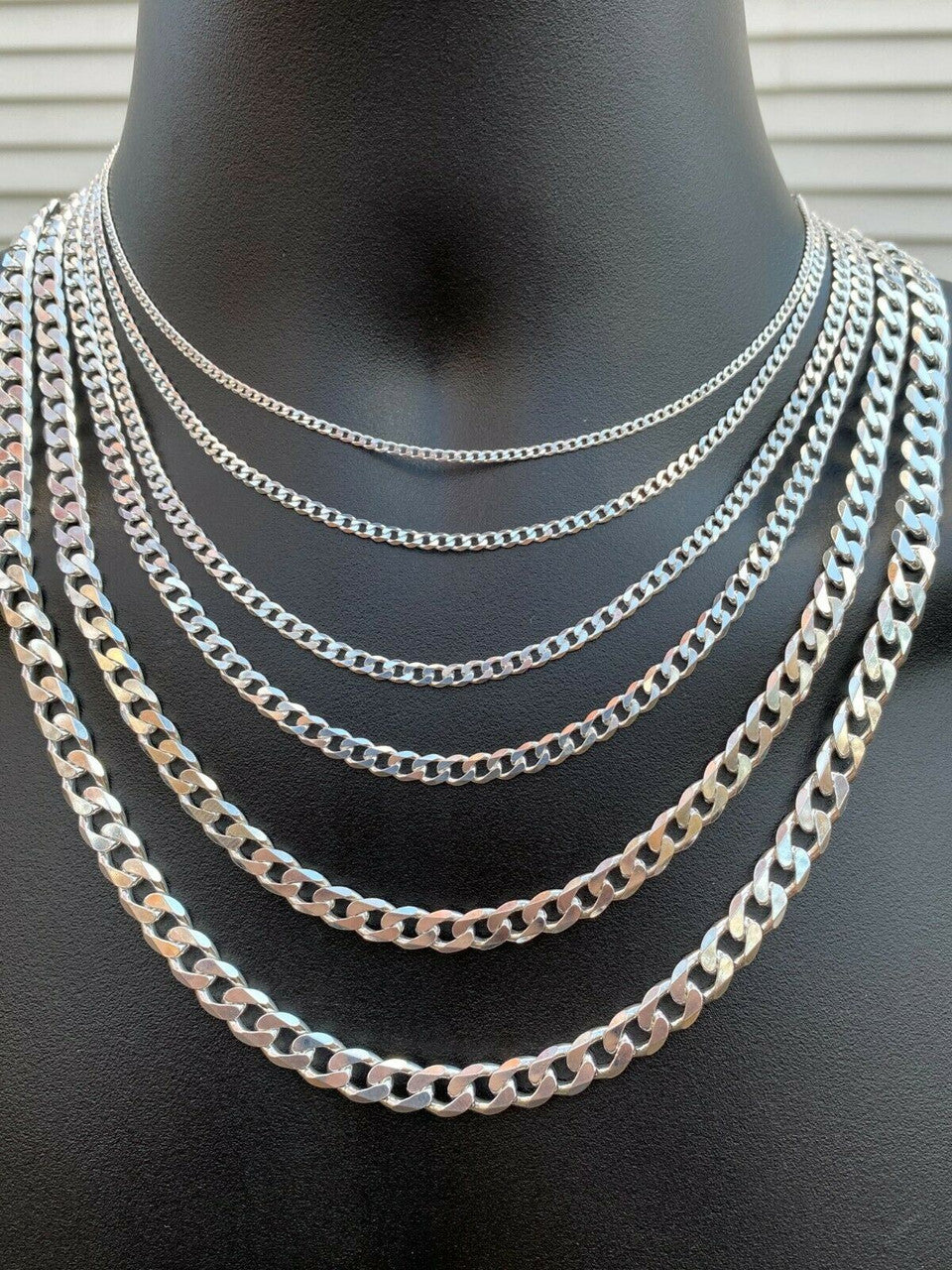 Curb Link Chain Necklace Or Bracelet | 925 Sterling Silver