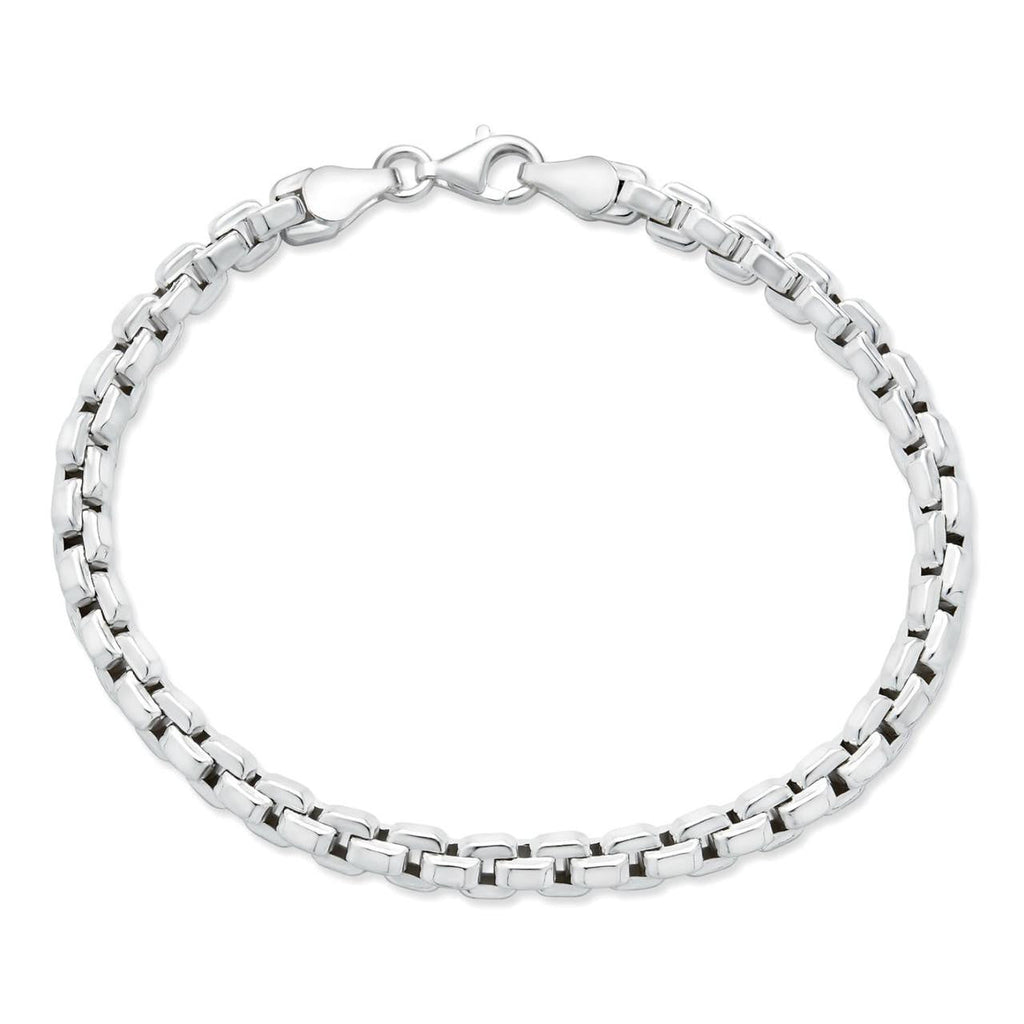 Puffed Rolo Bracelet | Hollow 925 Sterling Silver